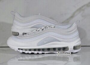 Nike Air Max 97 White Metallic Silver GS 921522-104 Size 6Y / Womens 7.5 NEW DS